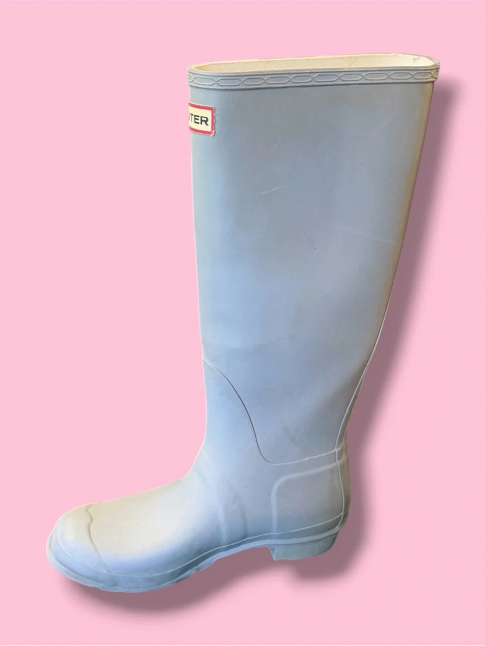 Hunter Knee-High Rain Boots in Grey